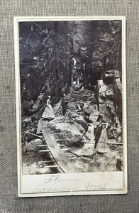 FLUME GORGE NEW HAMPSHIRE CDV PHOTO - Picture 1 of 2