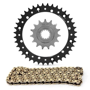 520 Pitch 15T 40T Sprocket Chain Kit for Yamaha XT400 1981 1982 WR400 1998 Black - Picture 1 of 17