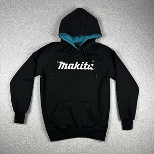 Makita Tools Men's Hooded Jumper Size M Black Tradie Work Wear Warm Hoodie - Foto 1 di 8
