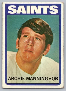 1972 TOPPS #55 ARCHIE MANNING SAINTS ROOKIE - Picture 1 of 3