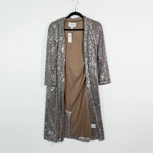 NEU Mare Mare x Anthropologie Longline-Staubtuchpullover mit Pailletten und Glitzerverzierung - Bild 1 von 4