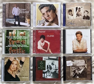 NEW & Used COUNTRY Music CD Lot • ELVIS • DOLLY • KENNY & More Foto 1 de 4