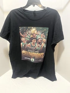 Camiseta negra serigrafiada Boston Celtics NBA Champions 2024 para hombre 2XL XXL - Imagen 1 de 9