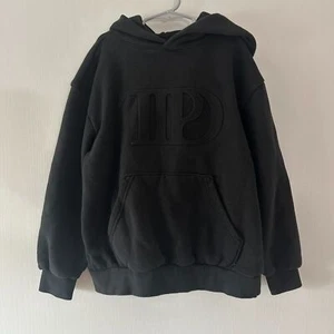 Swift TTPD Tortured Poets Department Black Embossed Hoodie Youth Medium - Picture 1 of 4