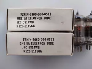 2x JRC 5814WB RCA U.S.A. ECC82 E82CC 12AU7A ECC802s Tubes für Röhrenverstärker - Bild 1 von 9