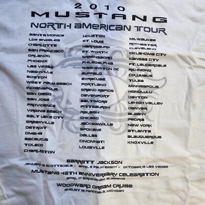 T shirt men’s, Ford Mustang North American Tour 2010, Nice Graphics, Xl, New - Picture 1 of 3