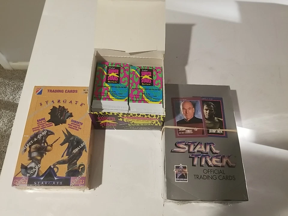 Lote de 3 paquetes de láminas de cera no deportivas vintage sin abrir Foto 1 de 1