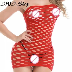 SexyDamen Dessous Reizwäsche Netz Babydoll Unterwäsche Nachtwäsche Elastisch Eng - Bild 1 von 6