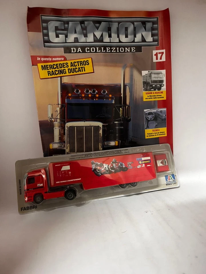 MERCEDES ACTROS RACING DUCATI 1:87 USCITA 17 CAMION DA COLLEZIONE ITALERI - Immagine 1 di 2