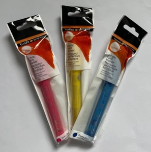 Daler-Rowney Simply Acrylic Paint Markers Blue, Pink and Yellow Pack of 3 - Picture 1 of 2