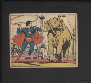 1940 R145 Superman Gum Inc. #9 Superman at the Circus
