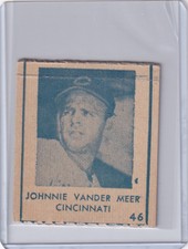 1948 R346 Blue Tint #46 Johnnie Vander Meer Cincinnati Reds