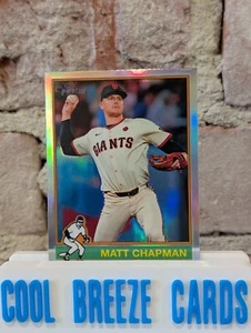 2025 Topps Heritage Matt Chapman Rainbow Foil San Francisco Giants - Picture 1 of 3