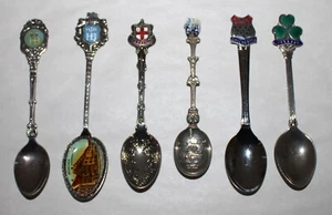Vintage Collector Souvenir Spoons - European Vacations - Lot of 6 - Picture 1 of 7
