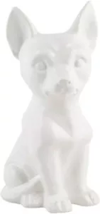 Chihuahua Terrier 70018 Cachorro Perro Estatuilla Cerámica 5.75 X 10 H Blanco - Imagen 1 de 1