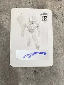 ISAIAH FOSKEY 2023 HOJA NEGRO VIVO PLACA DE IMPRESIÓN RC AUTOMÁTICO #1/1, SANTOS - Imagen 1 de 2