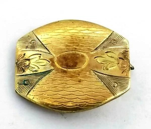 Antiguo Deco S&S Oro Amarillo GT Puño Único Eslabón Top o Botón Steampunk OK1002 - Imagen 1 de 3