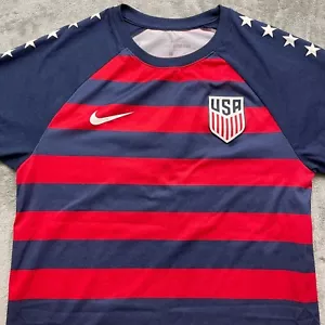 NIKE DRI-FIT 2017 STARS AND STRIPES USA GOLD CUP SOCCER JERSEY MEN'S MEDIUM - Picture 1 of 7
