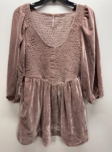 NWT Free People Farrier Velvet Mini Dress W/Pockets Size XS (Q5-8) - Picture 1 of 4