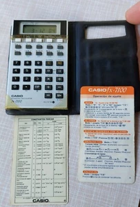 🧮 Vintage RARE CASIO fx-7100 Tiny Scientific Calculator - Bild 1 von 12