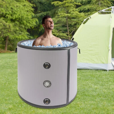 Bañera de hielo inflable portátil bañera fría bañera de terapia de agua fría 380L/100Gal Foto 1 de 4