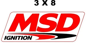 MSD IGNITION DECAL Laminated Vinyl Decal 3" x 8" - Picture 1 of 2