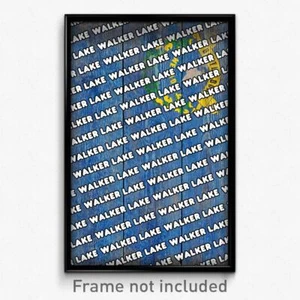Walker Lake Nevada Poster (NV City Souvenir 11x17 Town Print) - Picture 1 of 1