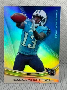 Tarjeta 2013 Topps Platinum 36 Kendall Wright Rainbow Foil Tennessee Titans - Imagen 1 de 3