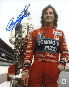 ARIE LUYENDYK SIGNED AUTOGRAPHED 8x10 PHOTO INDY 500 RACING LEGEND BECKETT BAS - Picture 1 of 2