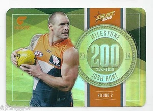 2015 Select Champions Milestone Holofoil (MG39) Josh HUNT Gold Coast - Picture 1 of 1