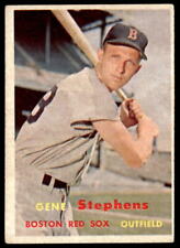1957 Topps #217 Gene Stephens   Baseball Boston Red Sox