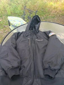 SNAP ON TOOLS SCHWARZE JACKE MIT KAPUZE ISOLIERT WINTER MANTEL JACKE REISSVERSCHLUSS 3XL - Bild 1 von 9