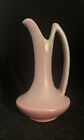 Vintage Pink Mauve Irridescent Niloak Eagle Pottery Ewer 7? W/ Label