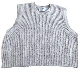 Zara girls blush chunky rib knit sweater vest size 13-14 - Picture 1 of 7