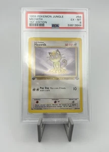 1999 Pokemon Jungle 1st Edition #56 Meowth PSA 6 - Picture 1 of 2