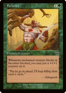 X 1 Ferocity NM Masquerade 245 MTG Magic The Gathering - Foto 1 di 2
