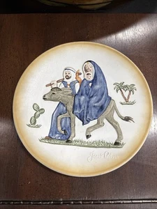 1974 Joseph Mary Baby Jesus Plate by Goebel Designed by Janet Robin Handpainted - Picture 1 of 9