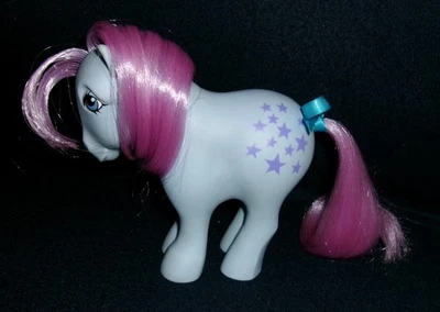 My Little Pony Vintage Coleccionista Pose Pie Cóncavo CF Azul Belle #3 EXCELENTE G1 Foto 1 de 4