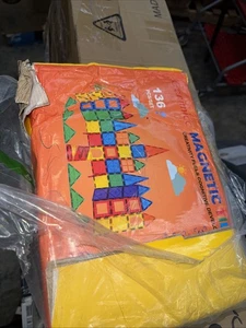 Gemmicc Magnetic Tiles, Deluxe 136 PCS Building Blocks Magnet Toys for 136PCS - Picture 1 of 5