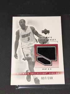 2003-04 Ultimate Dwyane Wade Ultimate Rookie Jersey RC #37/200 Rare🔥 - Picture 1 of 8