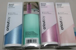 Cricut Joy Smart Vinyl Lot Of 4 Cricuit Joy Smar Permanent New Sealed Assorted - Picture 1 of 2