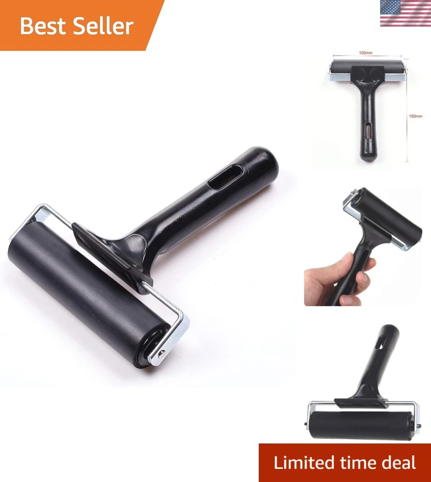 4-inch Rubber Brayer Roller for Printmaking Great Gluing 1pcs