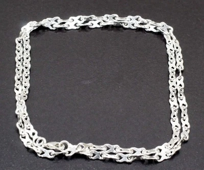 925 Sterling Silver Handmade Jewelry Beautiful Adorable Chain Necklace For Gift Foto 1 de 4