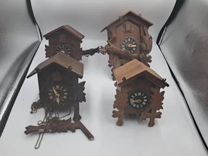 Vintage Kuckucksuhr TEILE/REPARATUR KONVOLUT - 4 Uhren, Schmeckenbecher, SCHNEIDER, - Bild 1 von 23