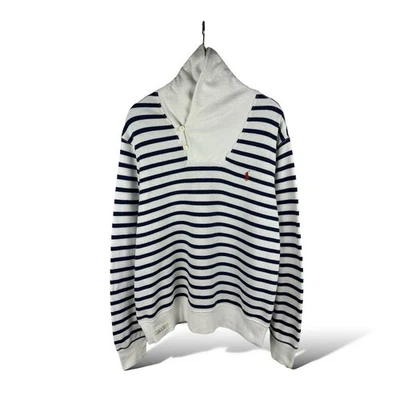 Polo Ralph Lauren Shawl Collar Knit Sweater Striped Men’s Size L - Image 1 of 4