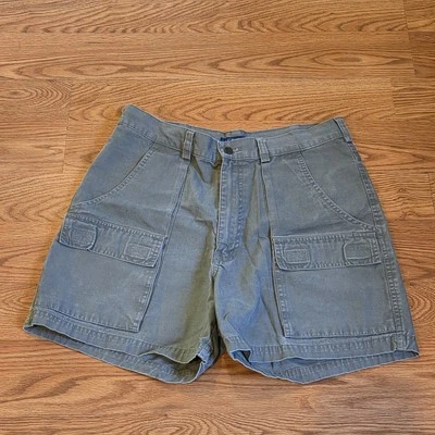 Pantalones Cortos Para Mujer Y2K J CREW Carga Cómodos Verde Militar Caqui Talla 30 Verano Caminata Foto 1 de 4