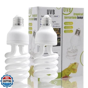 yimidool UVB Light for Reptiles, 26W 10.0 Reptile Heat Lamp Bulbs, UVA UVB Re - Picture 1 of 5