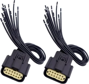 68364272AA 2 PIEZAS Arnés Conector Faro Halógeno Coleta Compatible con - Imagen 1 de 8