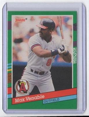 1991 Donruss Max Venable California Angels #510 - Image 1 of 2