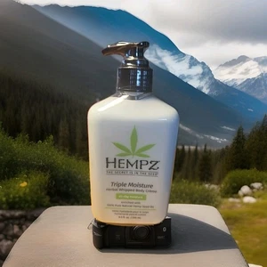 HEMPZ Triple Moisture Lotion 8.5 Fl Oz Natural Herbal Whipoed Body & Face Creme  - Picture 1 of 5